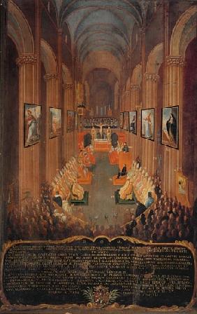 Opening session of the Council of Trent in 1545