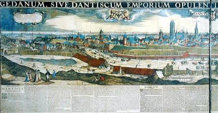 Panorama of Gdansk from Biskupia Gorka à Nicholas  Jansz Visscher