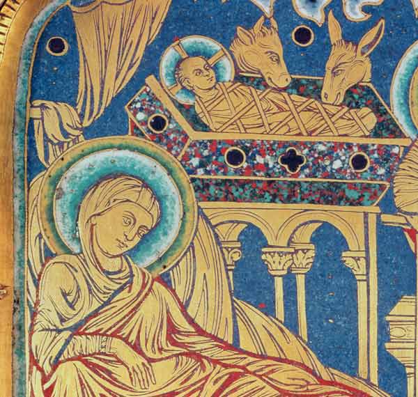 The Nativity, panel from the The Verduner Altar à Nicolas de Verdun