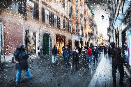 Via dei Condotti after the rain