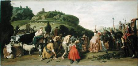 Joseph Receives his Father in Egypt à Nicolaes  Cornelisz Moeyaert