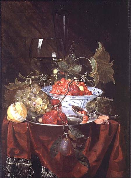 A Still life of Fruit à Nicolaes Van Gelder