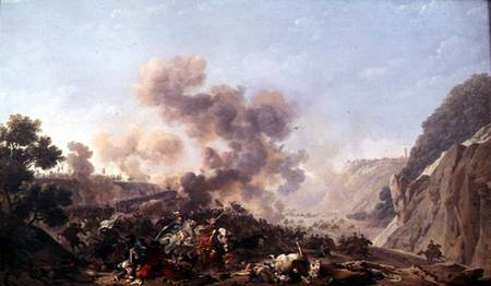 The Battle of Ebersberg à Nicolas Antoine Taunay
