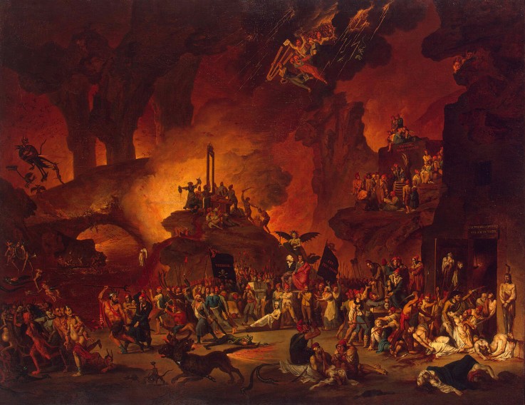 Triumph of the Guillotine à Nicolas Antoine Taunay