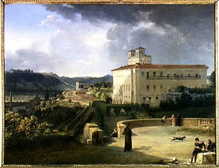 View of the Villa Medici, Rome à Nicolas Antoine Taunay