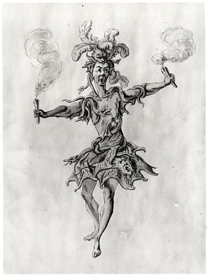 Costume design for the ballet ''Medusa'' à Nicolas Boquet