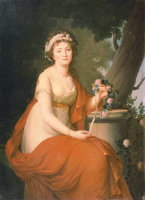 Bildnis der Herzogin T. Jusupova. à Nicolas de Courteille