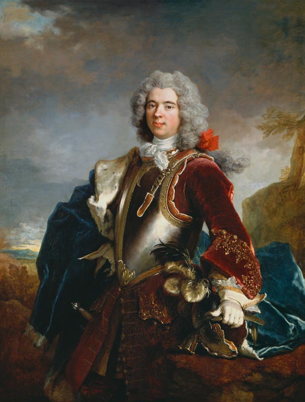 Portrait of Prince Jacques 1er Grimaldi (oil on canvas ) à Nicolas de Largilliere