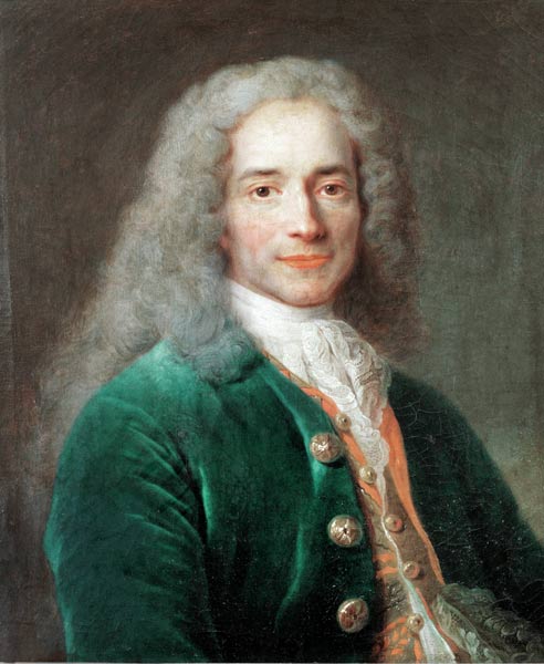 Voltaire / Gemaelde von Largillière à Nicolas de Largilliere