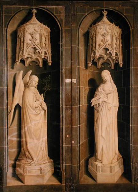 The Annunciation, outer panel from the Triptych of Moses and the Burning Bush à Nicolas Froment