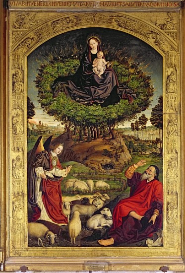 Madonna and Child, central panel from the Triptych of Moses and the Burning Bush, c.1476 (see also 1 à Nicolas Froment