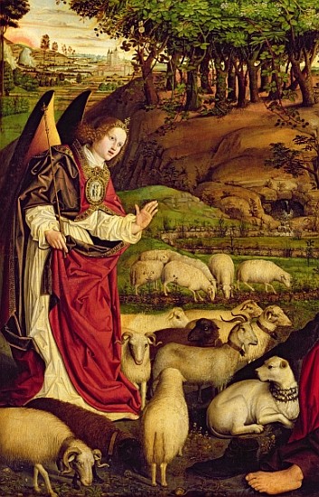 The Triptych of Moses and the Burning Bush, c.1476 (detail of 173010) à Nicolas Froment