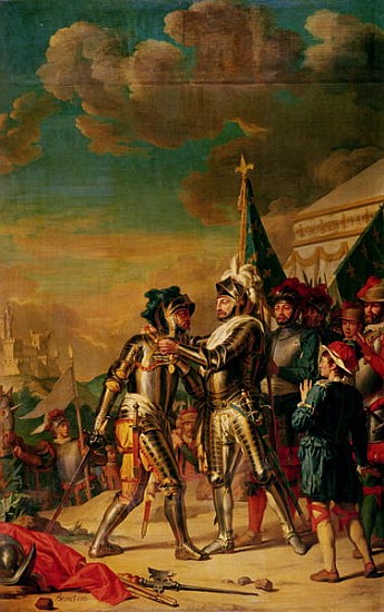 Henri II (1519-59) Giving the Chain of the Order of Saint-Michel to Gaspard de Saulx (1509-73) Count à Nicolas Guy Brenet
