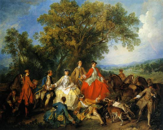 the returning of the chase à Nicolas Lancret