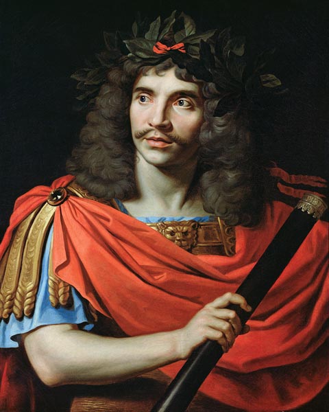 Moliere in the Role of Caesar in 'The Death of Pompey' à Nicolas Mignard