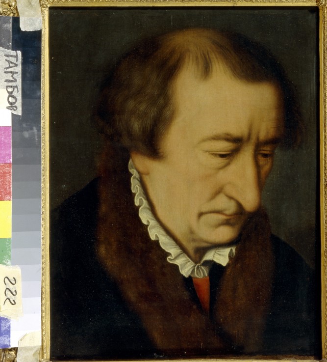 Portrait of Johann Neudörffer the Elder (1497-1563) à Nicolas Neufchatel