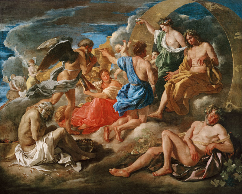N.Poussin, Helios und Phaeton mit Saturn à Nicolas Poussin