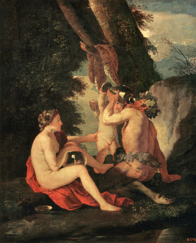 Satyr and Nymph à Nicolas Poussin