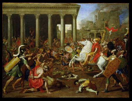 The Destruction of the Temples in Jerusalem by Titus à Nicolas Poussin
