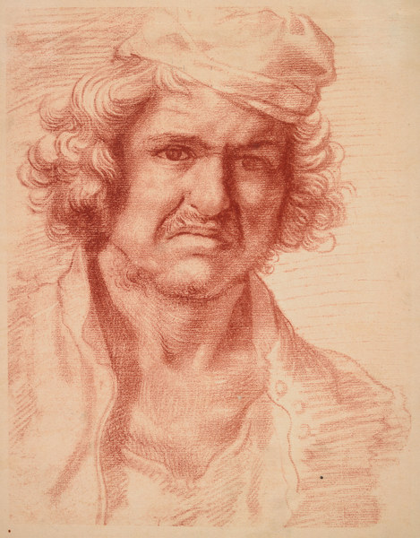 Nicolas Poussin /Self-Portrait/Red Chalk à Nicolas Poussin