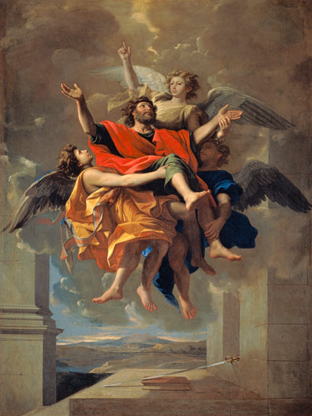 l'extase de Saint Paul à Nicolas Poussin