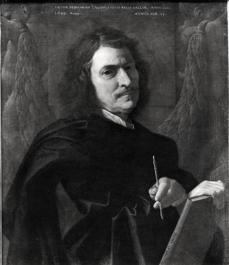 Self Portrait à Nicolas Poussin
