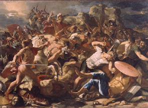 Der Sieg des Joshua über die Amoriter à Nicolas Poussin