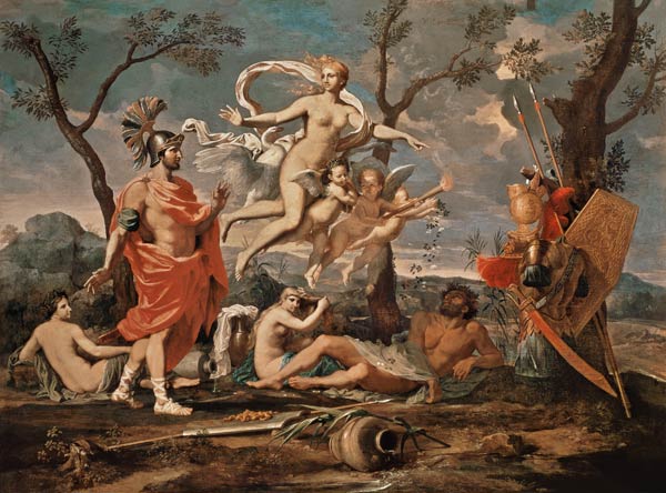 Venus Arming Aeneas à Nicolas Poussin