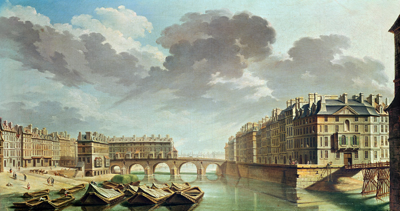 The Ile Saint-Louis and the Pont Marie in 1757 à Nicolas Raguenet