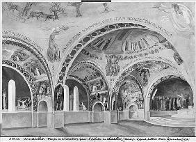 Set design for the church of Chatillon.