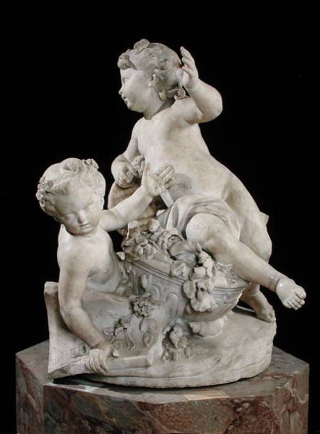 Two Children Fighting over a Bouquet à Nicolas Vinache