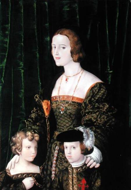Joanna the Mad of Castille (1479-1555) and his sister à Nicolaus Alexander Mair von Landshut