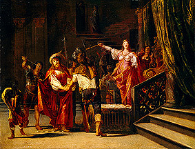 Semiramis laisse tuer son époux, le roi Ninus à Nicolaus Knüpfer