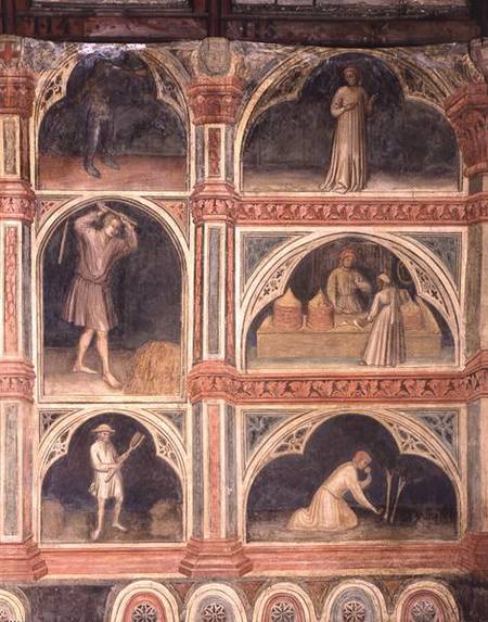 The Month of July, from a series of murals depicting the Astrological Cycle à Nicolo & Stefano da Ferrara Miretto