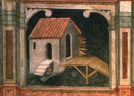 Watermill, from 'The Working World' cycle after Giotto à Nicolo & Stefano da Ferrara Miretto