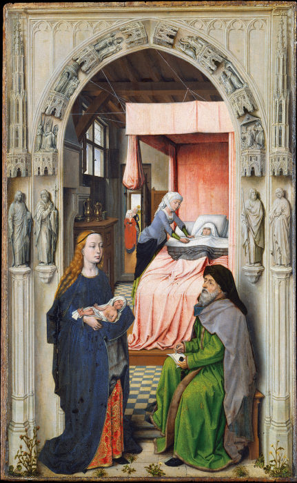 Nativity and Naming of St. John the Baptist à Maître hollandais vers 1510