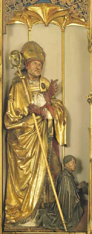 Isenheimer Altar, Detail: Hl. Augustinus. à Niklaus von Hagenau