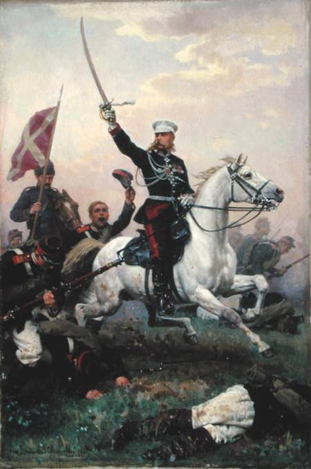 General M.D. Skobelev (1843-82) in the Russian-Turkish War à Nikolai Dmitrievich Dmitriev-Orenburgsky