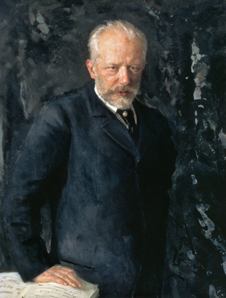 Portrait of Piotr Ilyich Tchaikovsky (1840-93), Russian composer à Nikolai Dmitrievich Kuznetsov