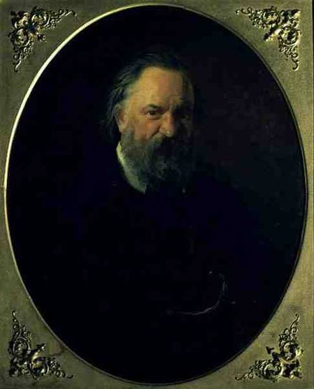 Portrait of Aleksandr Ivanovich Herzen (1812-70) à Nikolai Gay