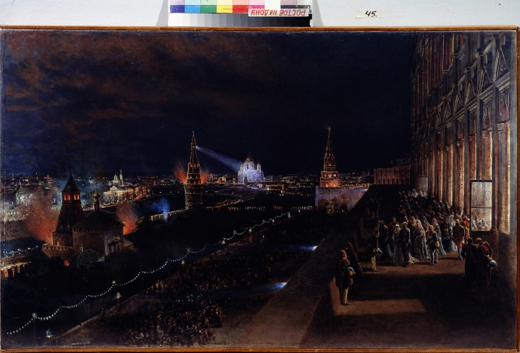 Illumination of the Moscow Kremlin à Nikolai Jegorowitsch Makowski
