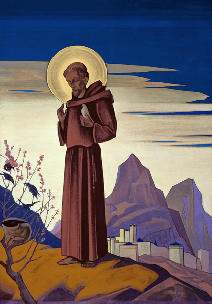 Saint Francis à Nikolai Konstantinow. Roerich