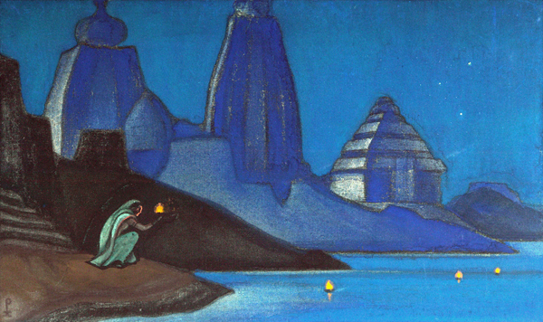 Flame of Happiness (Lights on the Ganges) à Nikolai Konstantinow. Roerich