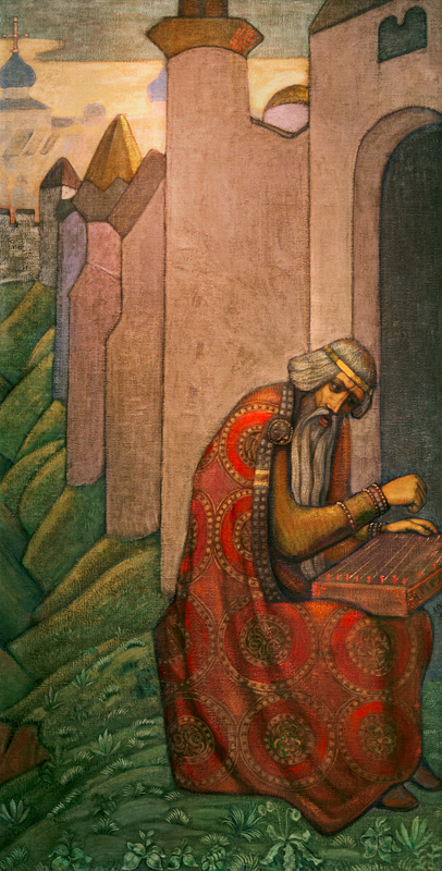 Mittelalterlicher slawischer Dichter à Nikolai Konstantinow. Roerich