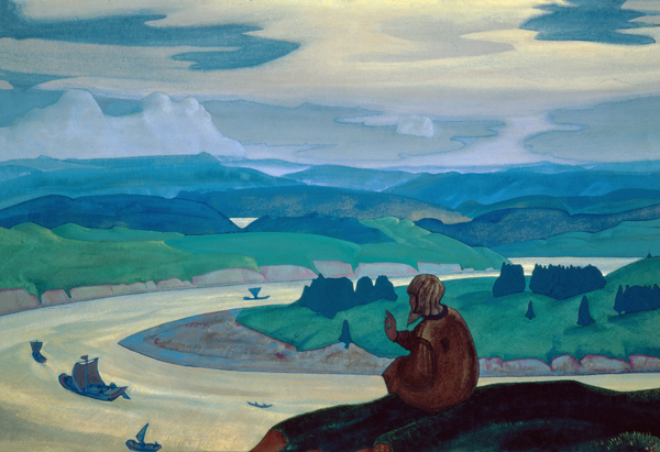 Procopius the Blessed Prays for the Unknown Travelers à Nikolai Konstantinow. Roerich