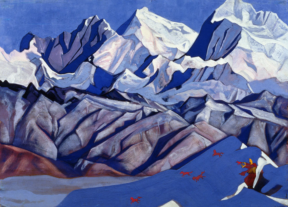 Red Horses à Nikolai Konstantinow. Roerich