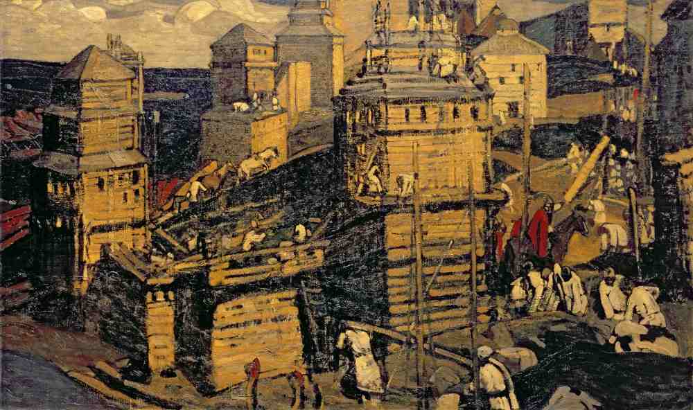 Building the Town à Nikolai Konstantinow. Roerich