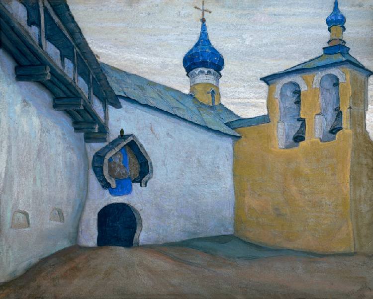 Das Pskowo-Petschory-Kloster à Nikolai Konstantinow. Roerich