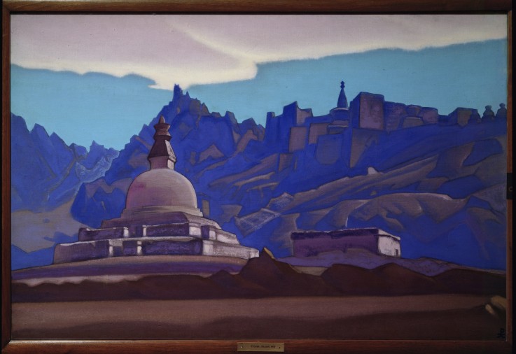 Burial mound. Ladakh à Nikolai Konstantinow. Roerich