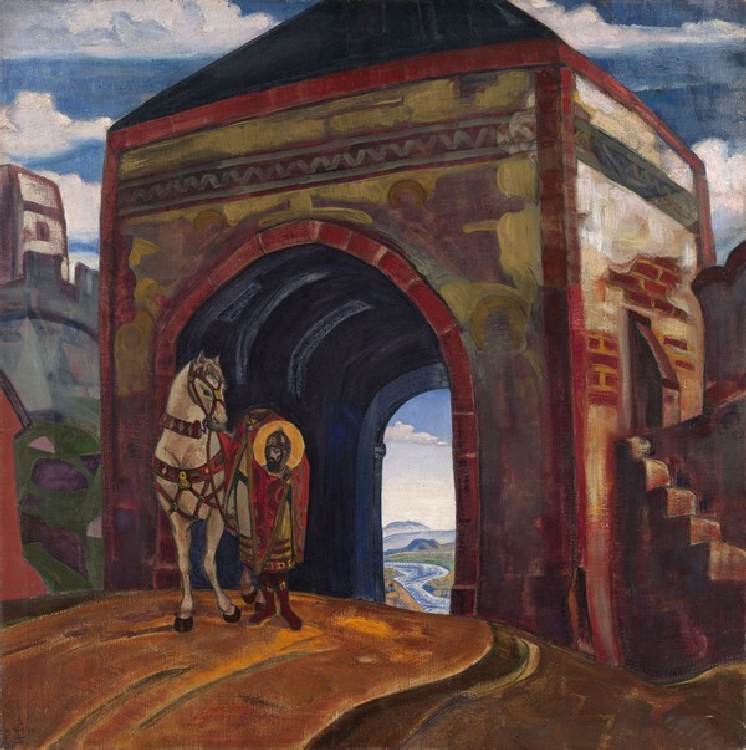 Heiliger Mercurius von Smolensk à Nikolai Konstantinow. Roerich